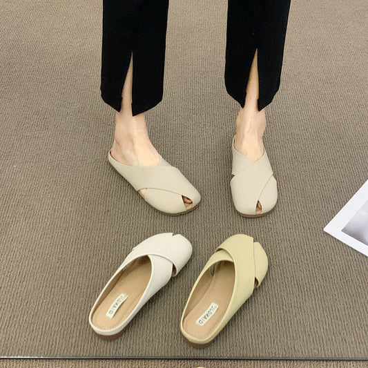 Pantofole da donna con punta coperta per l'estate