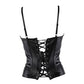 European And American Court PU Punk Tunic Women's Shoulder Strap Shapewear