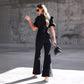 Women's Cowboy Siamese Wide Leg Trousers