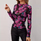 European And American Elegant Flower Fashion Chic Printed