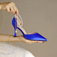 Scarpe con tacco a spillo a punta e scollate