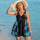 Women's Creative Simple Printed Conservative Split Swimsuit