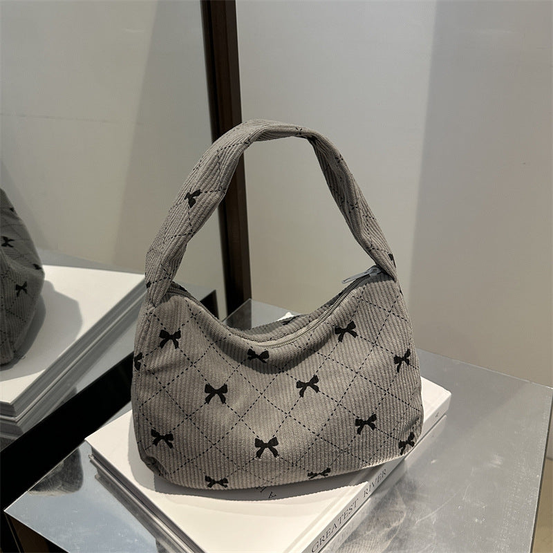Corduroy Fashion Hand Cloth Suitcase Women