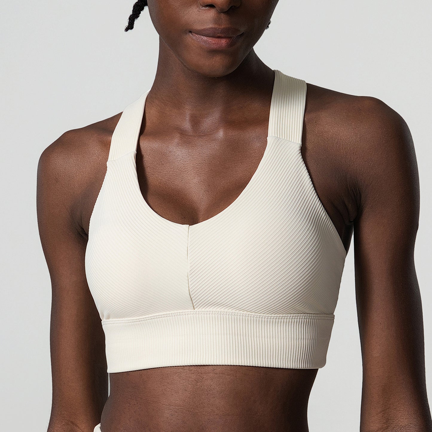 Wide Shoulder Strap I-shaped Strong Support Sports Underwear For Women