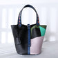 Cowhide Painted Vegetable Basket Portable Women's Bag Adjustable Shoulder Strap