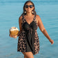 Women's Creative Simple Printed Conservative Split Swimsuit