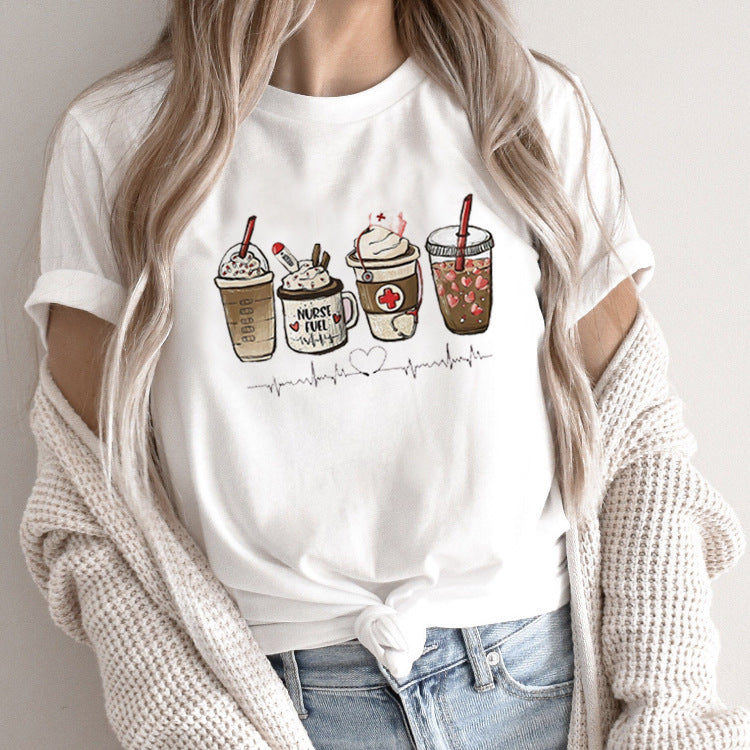 Fashion Personalized T-shirt Women's Short Sleeve