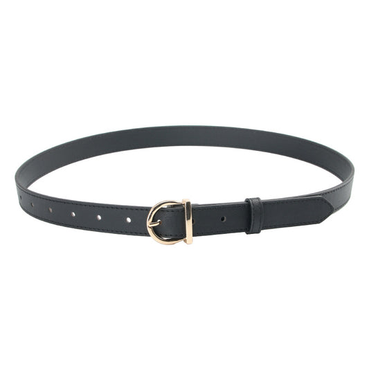 Fashionable All-match D-type Alloy Pin Buckle Women's Belt