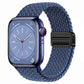 Metal Magnetic Buckle Nylon Braided Stretch Strap
