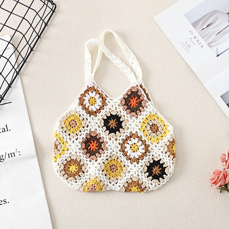 Handgemachte Häkelweb-Vintage-Hohltasche