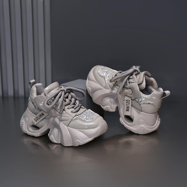 Scarpe sportive casual alla moda con plateau da donna, adatte a tutti i tipi di occasioni