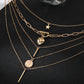 Personalized Creative Retro Simple Multi-layer Twin Necklace