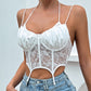 French Sweet Sexy Lace Up Short Sling