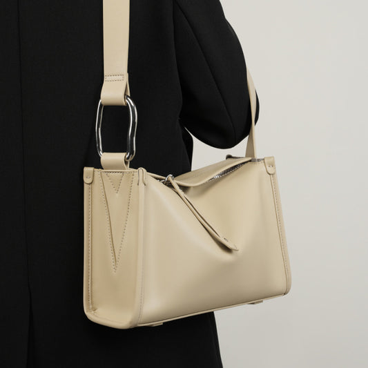 Nuova borsa a tracolla da donna in pelle con tracolla di grande capacità e senso elevato