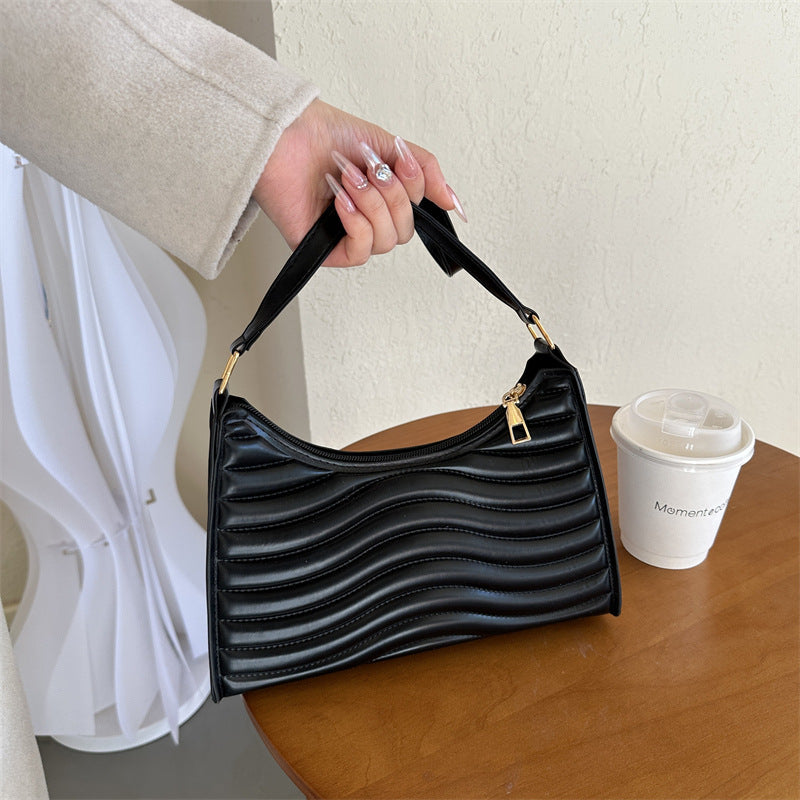 Commuter Simple Strukturierte Unterarmtasche für Damen