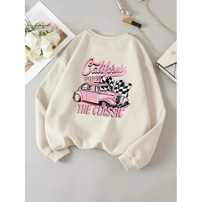 California Classic Competition Pattern Sweater For Women