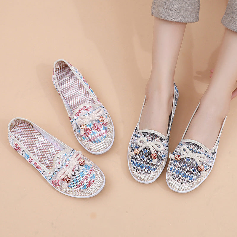 Women's Soft-soled Non-slip Breathable Hollow Cloth Shoes