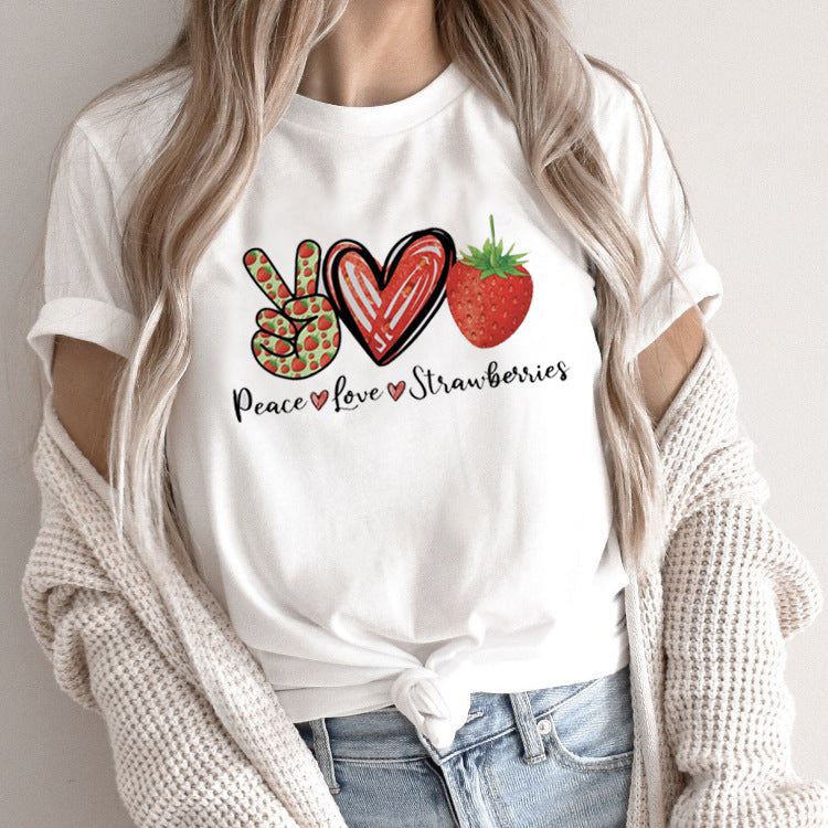 Fashion Personalized T-shirt Women's Short Sleeve