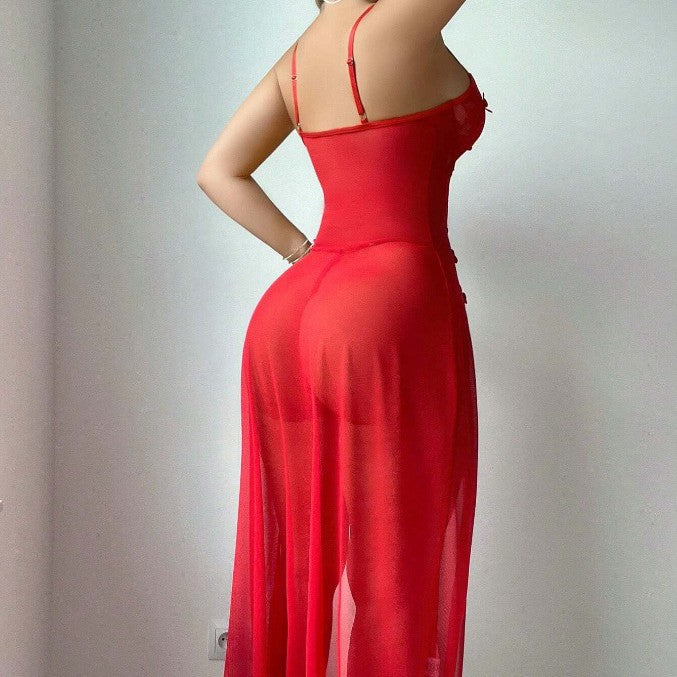 Europäische und amerikanische rote sexy Kleidunterwäsche für Frauen