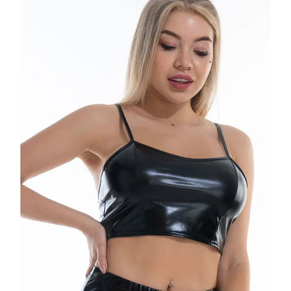 Canotta sexy attillata da donna in saldo con ombelico esposto