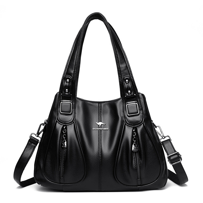 Borsa a tracolla da donna, monospalla, multiscomparto