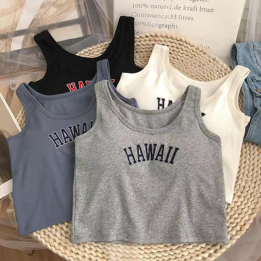 Underwear With Chest Pad One-piece Sports Vest Short