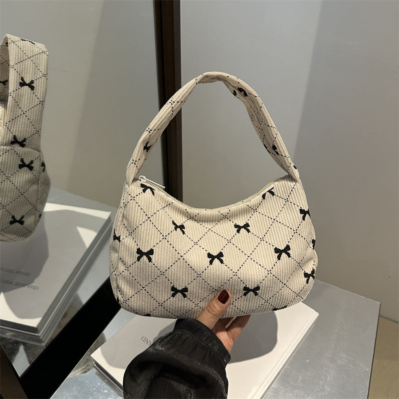 Corduroy Fashion Hand Cloth Suitcase Women