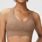 Wide Shoulder Strap I-shaped Strong Support Sports Underwear For Women