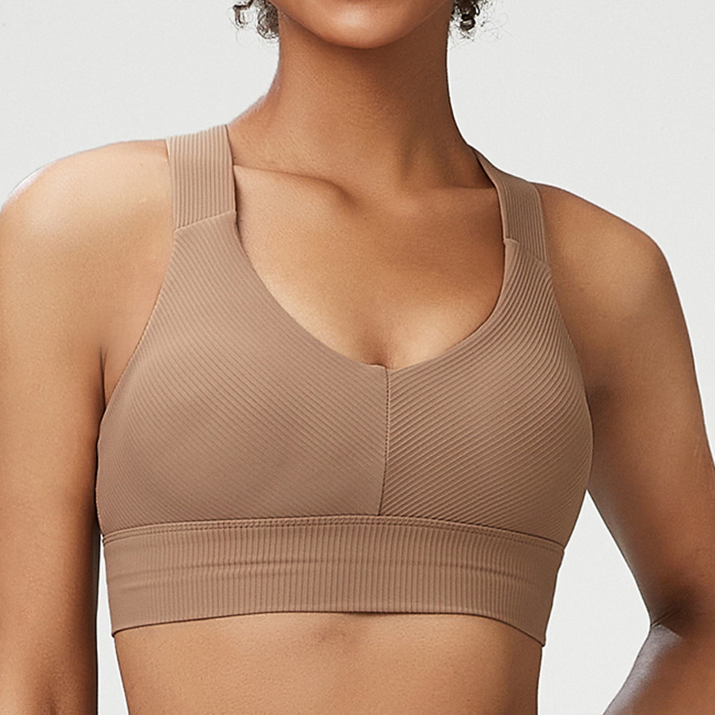 Wide Shoulder Strap I-shaped Strong Support Sports Underwear For Women