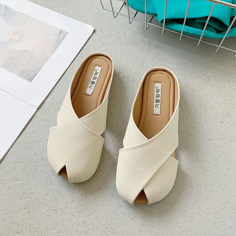 Women's Toe-covered Slippers For Women Summer