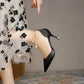 Scarpe con tacco a spillo a punta e scollate