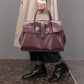 Fashion Large Capacity Simple Temperament Soft Leather Bag