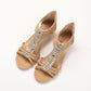 Damen Sommer Sandalen Strass Rutschfest