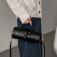 First Layer Cowhide Underarm Single Shoulder Cylinder Messenger Bag