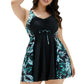 Women's Creative Simple Printed Conservative Split Swimsuit