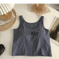 Underwear With Chest Pad One-piece Sports Vest Short