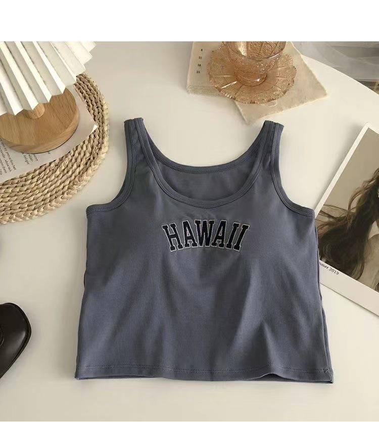 Underwear With Chest Pad One-piece Sports Vest Short