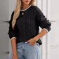 Top multicolore con scollo rotondo alla moda da donna