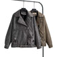 European And American Style Washed PU Leather Jacket Women