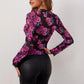European And American Elegant Flower Fashion Chic Printed