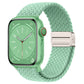 Metal Magnetic Buckle Nylon Braided Stretch Strap
