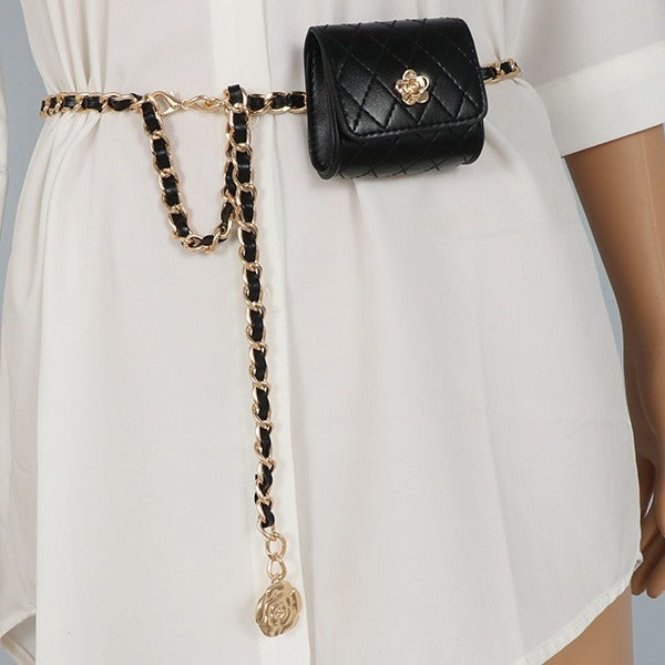 Catena per la vita a rombo Accessori per borsa quadrata piccola da donna