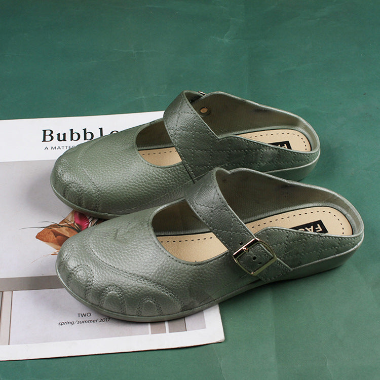 Baotou Flache Halbschuhe Damen