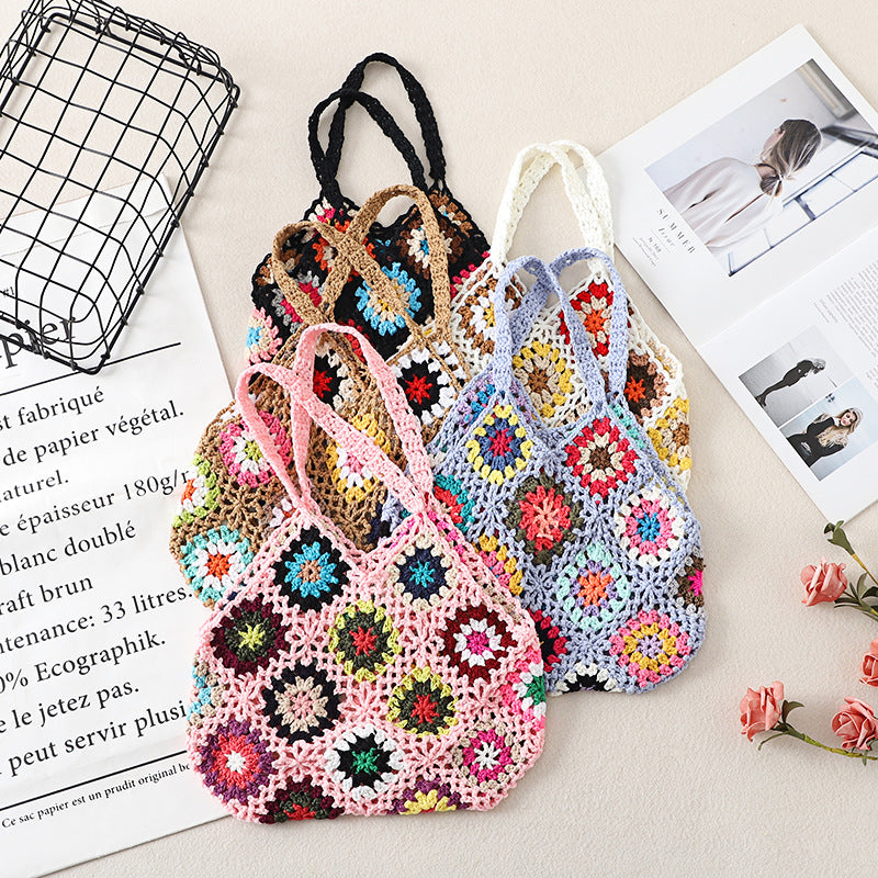 Handgemachte Häkelweb-Vintage-Hohltasche