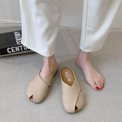 Women's Toe-covered Slippers For Women Summer