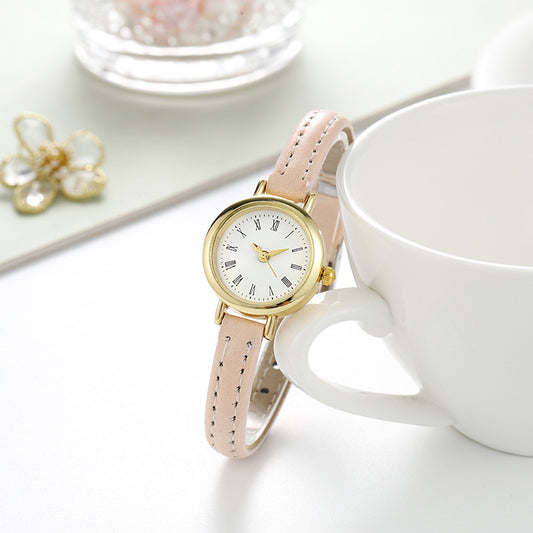 Orologio da donna con cinturino in lega semplice e compatto