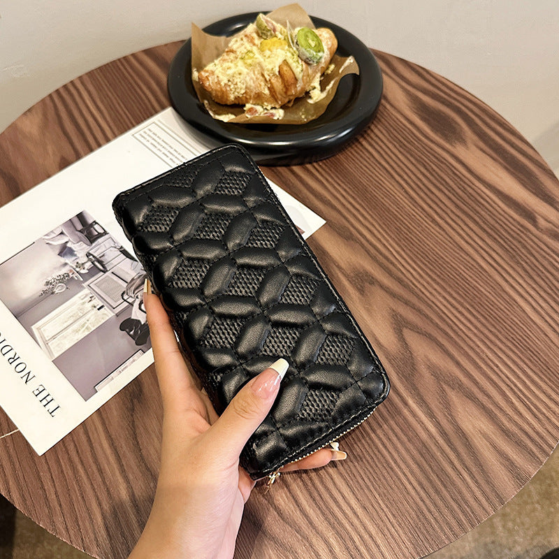 Women's Fashion First Layer Cowhide Zipper Bag