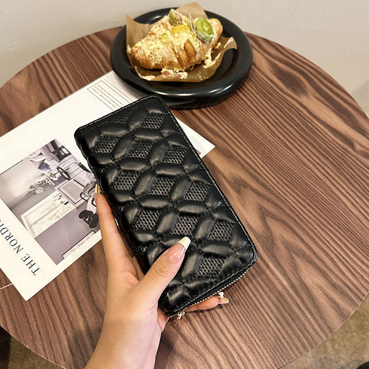 Borsa con cerniera in pelle bovina di primo strato da donna