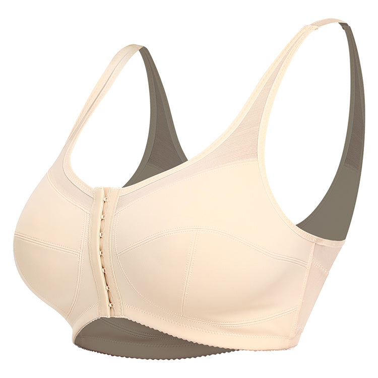 Damen-BH ohne Stahlring, Spitze, große Körbchen, Knopfleiste vorne, dünn, Übergröße