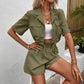 Cardigan a maniche corte con coulisse da donna